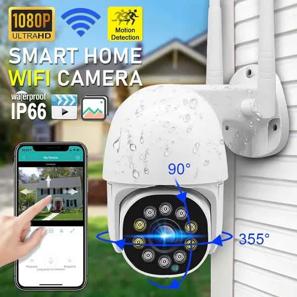 Caméra de surveillance extérieure 1080P avec vision nocturne couleur