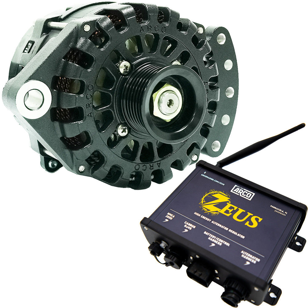 Alternateur à pied simple ARCO Zeus A225S 1"-2" avec masse isolée, régulateur Zeus haute énergie [4016-AZ1000]