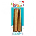 Gold Mini Taper Candles