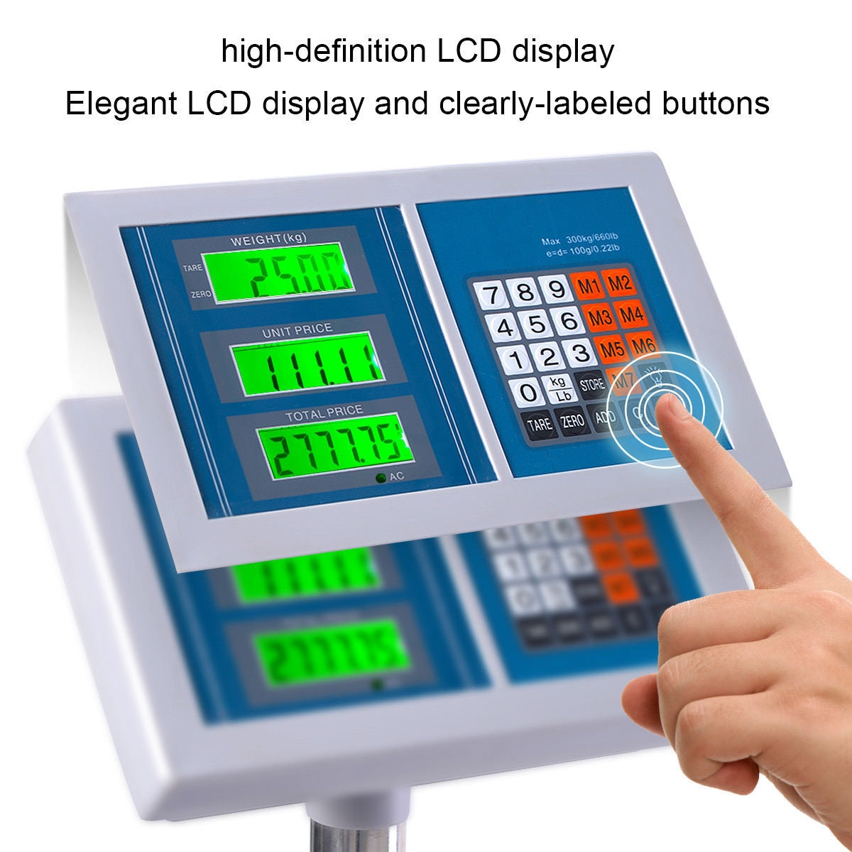 660 lbs Weight Computing Digital Floor Platform Scale