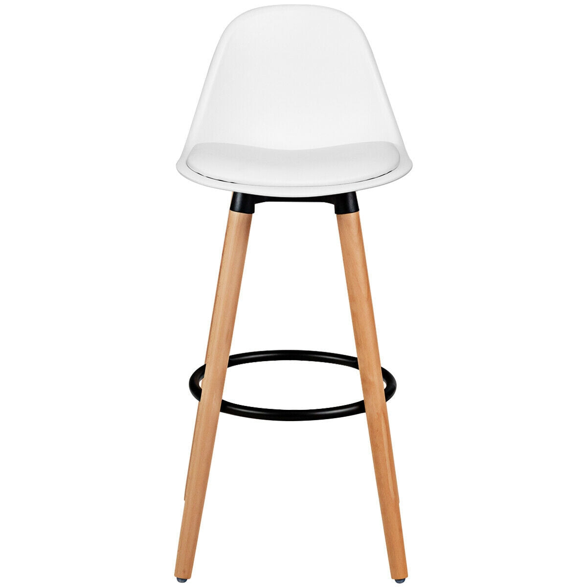 2 Pieces Mid Century Barstool 28.5 Inches Dining Pub Chair