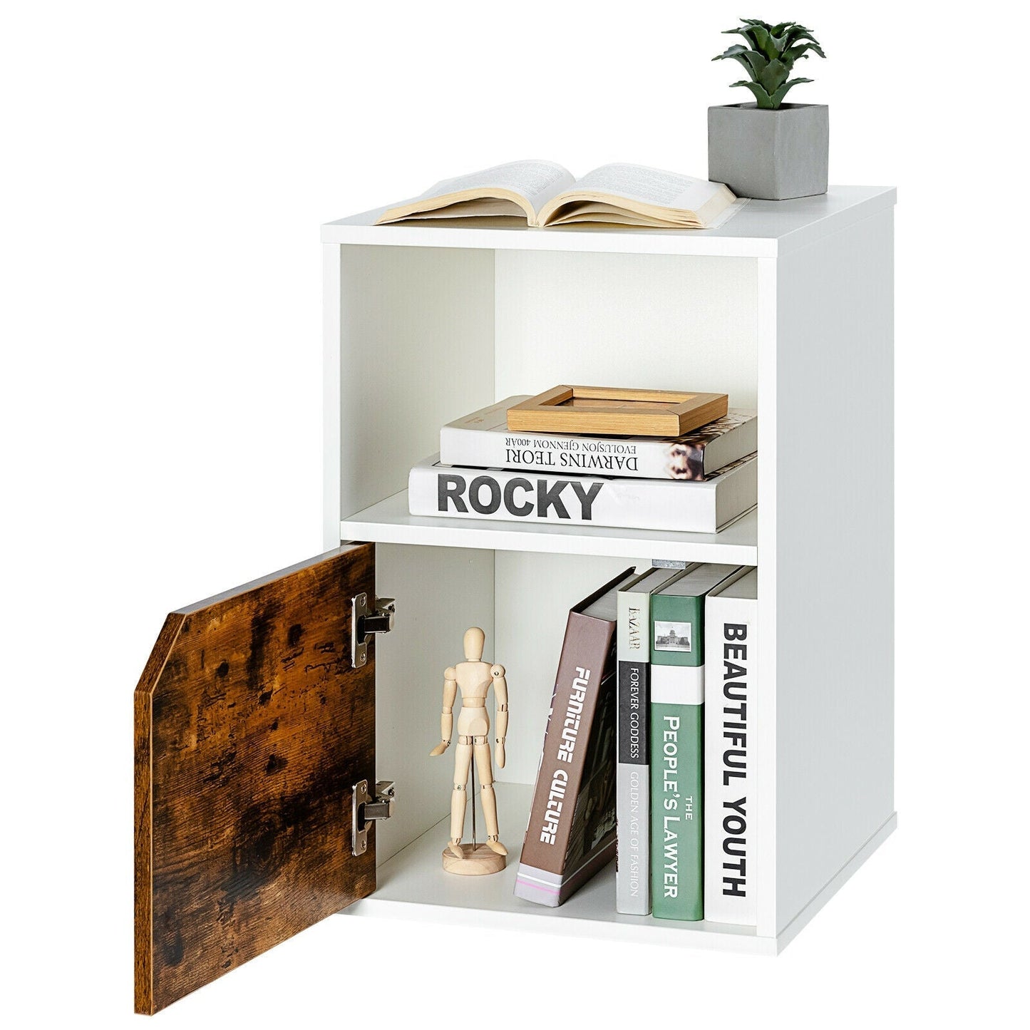 Set of 2 Nightstands Side End Table for Living Room