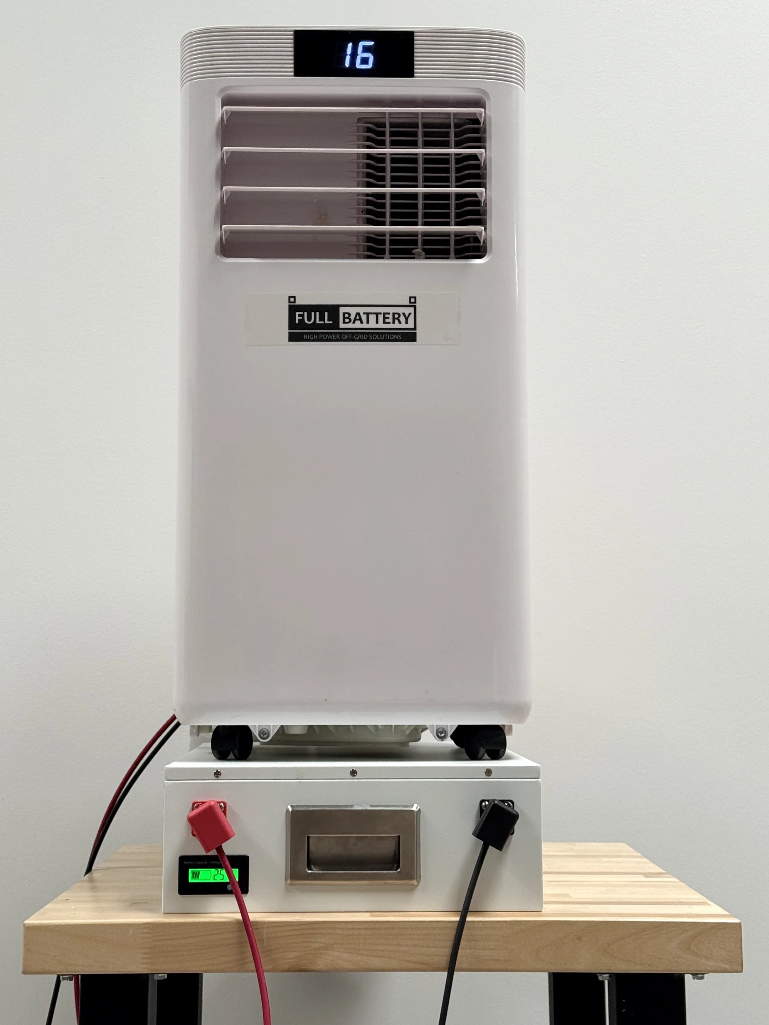 24V Pure DC Portable, Battery/Solar Air Conditioner & Heater (heat pump, 12,000 BTU/h)