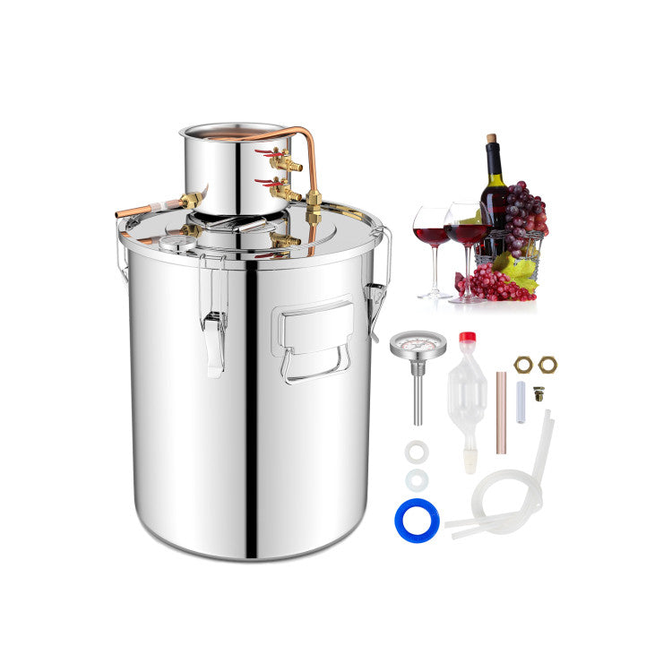 10 Gal 40 L Water Alcohol Distiller with 2 Stainless Steel Pots