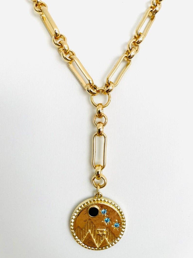 Mixed Paperclip Fancy Gold Chain, sku#M406