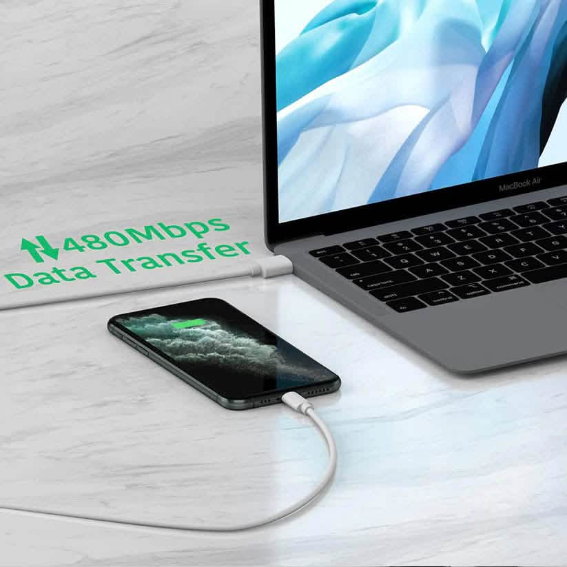 10フィート ライトニング to USB 同期充電対応ケーブル Apple製スマホ用