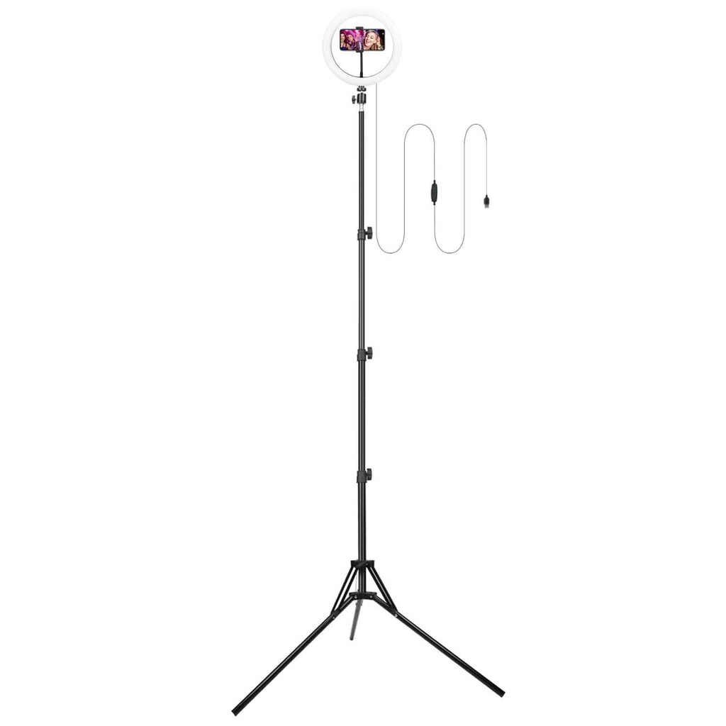 Anneau lumineux de 10 pouces avec 120 LED pour selfies
