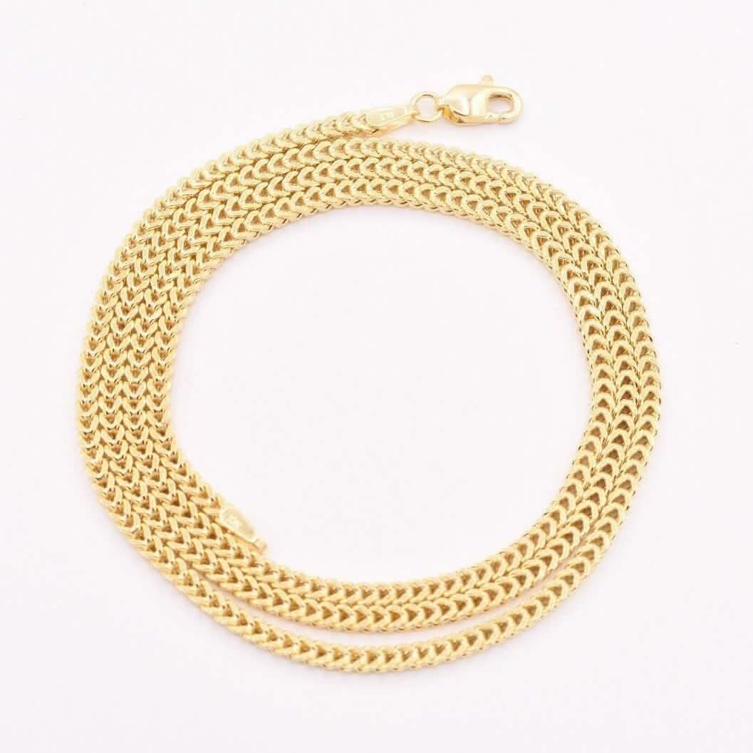 Chaîne pendentif 10K or jaune 2MM en maille blé franco