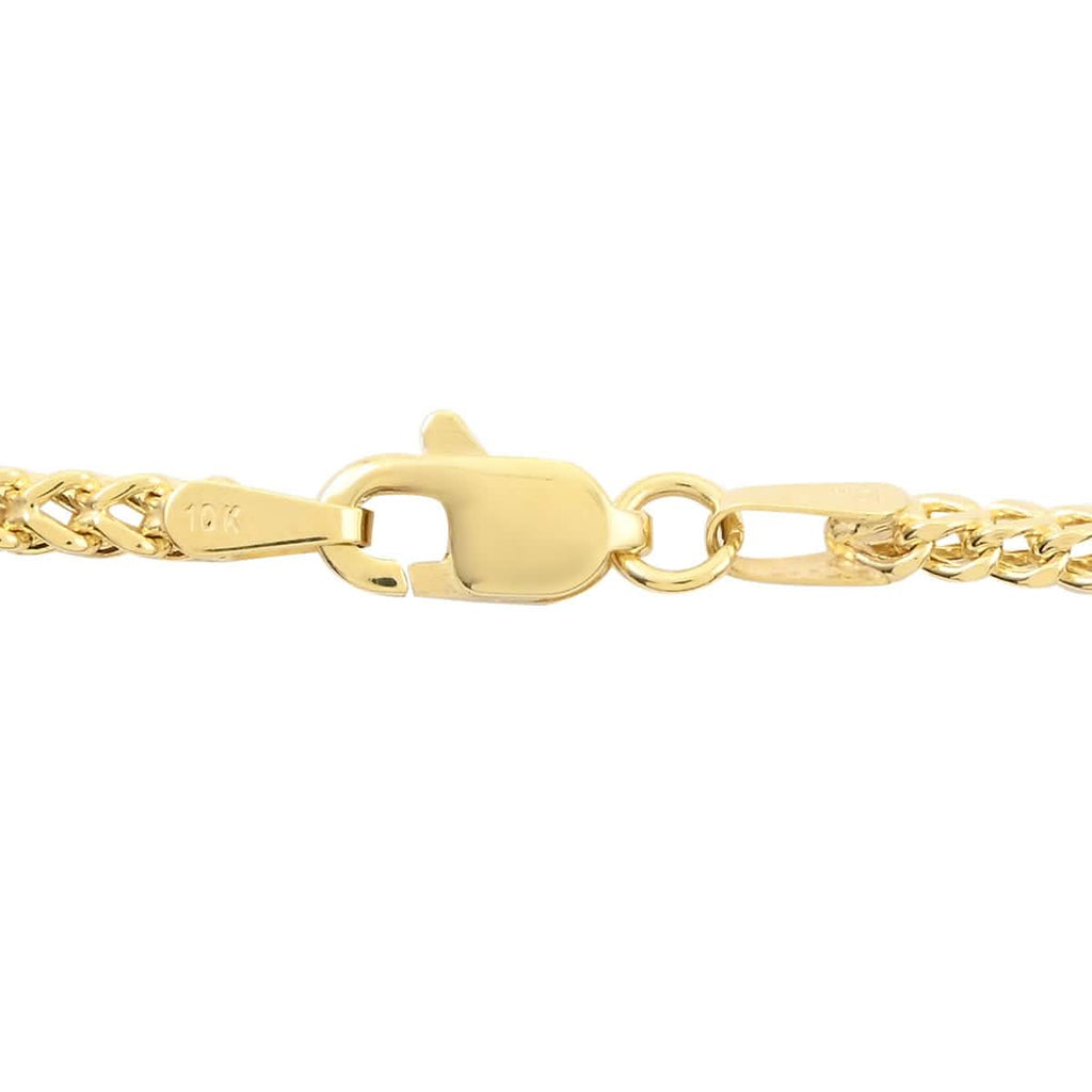 Chaîne pendentif 10K or jaune 2MM en maille blé franco