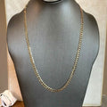 Chaîne maillons gourmette or jaune 10K 5MM Collier maille cubaine 16"-30" Fabriqué en Italie