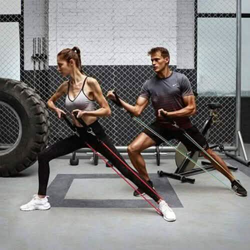 11-Piece Set: Gym Pull Rope Exercise Resistance Bands