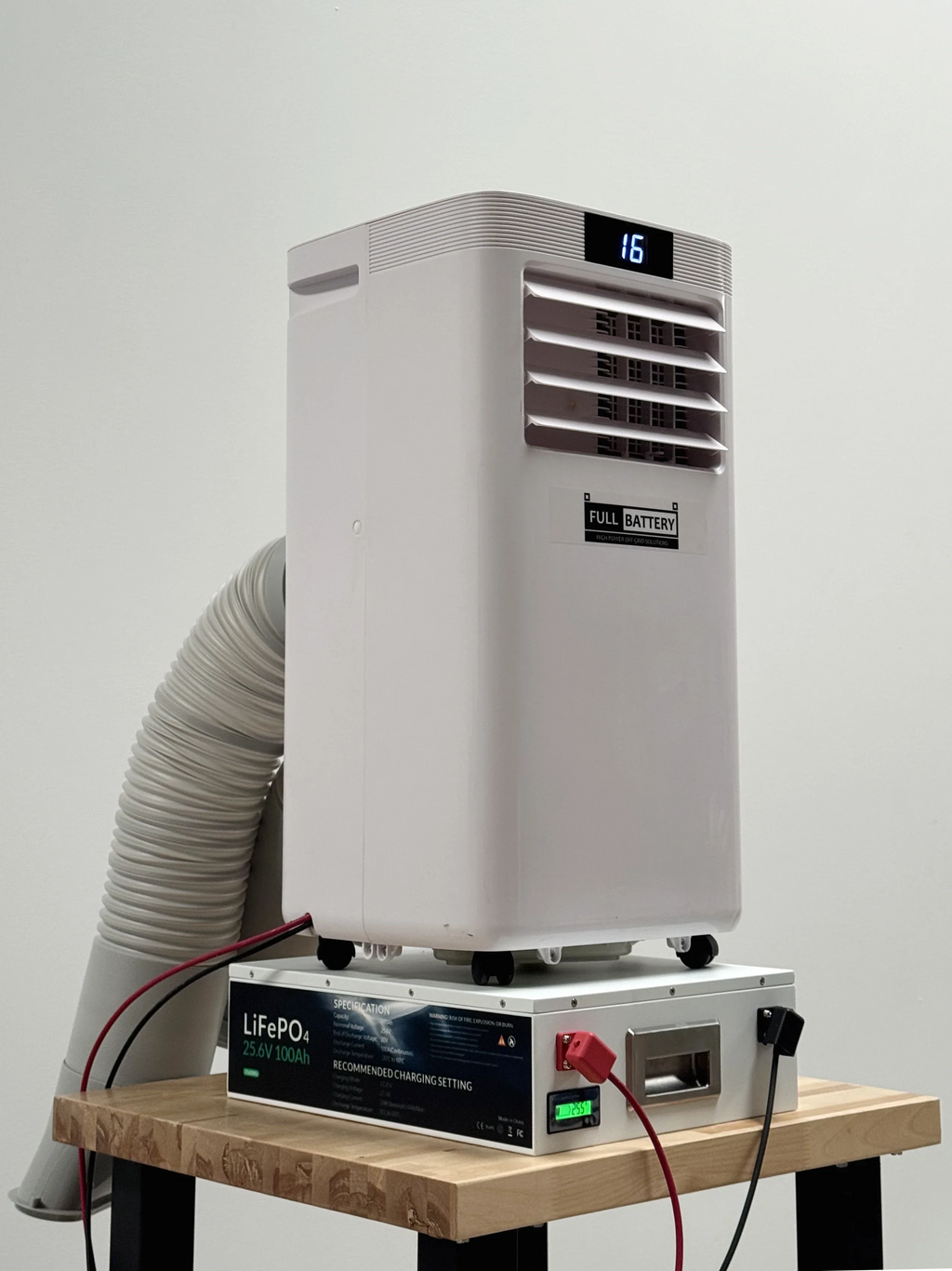 24V Pure DC Portable, Battery/Solar Air Conditioner & Heater (heat pump, 12,000 BTU/h)