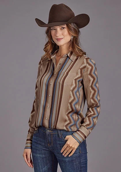 Stetson 2187 Sand Serape (Tan) - Women's Blouse