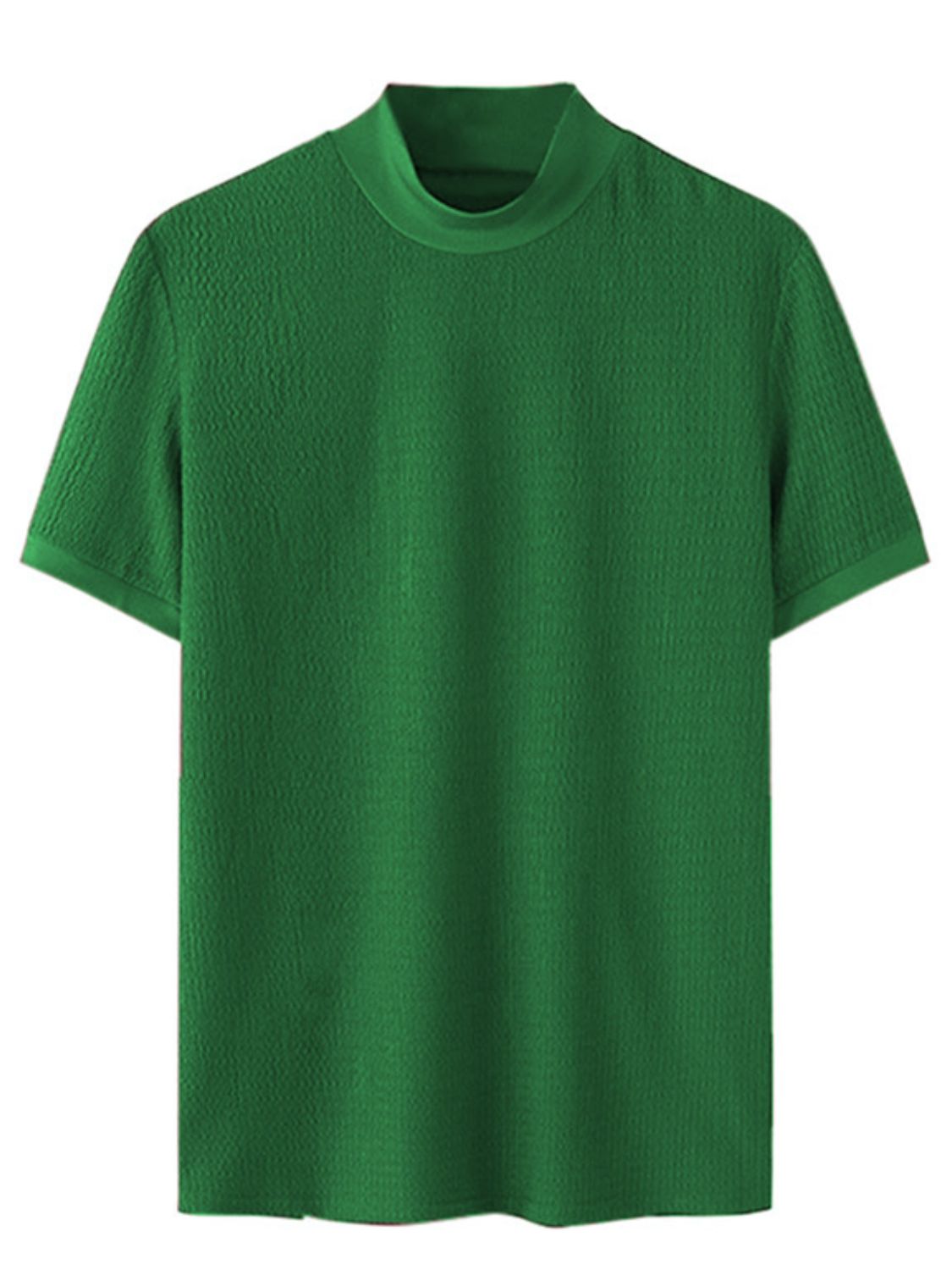 Men's Full Size Mock Neck Short Sleeve T-Shirt Plus Size
