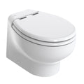 Thetford Silence Plus 2G avec siège à fermeture douce en polyester bois, électrovanne standard - Courte, blanche - 12V [T-S2G012DW/D00C00]