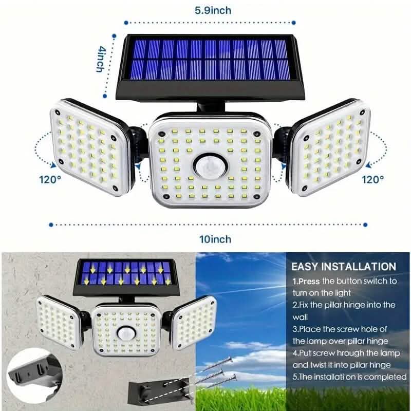 112 LED Solar Motion Sensor Lights