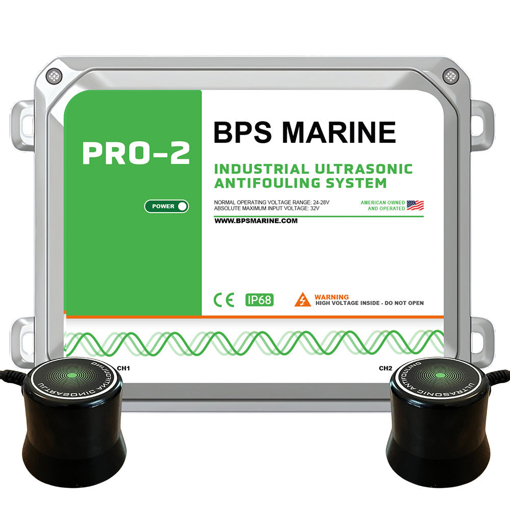 Système ultrasonique antisalissure à 2 transducteurs BPS Marine PRO-2 - 24VDC [24V-PRO-2]