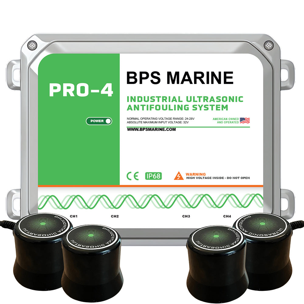BPS マリン PRO-4 4トランスデューサー 超音波防汚システム - 24VDC [24V-PRO-4]