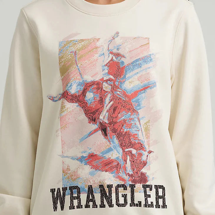 Sweat-shirt Bucking Pastelly | Wrangler Femme