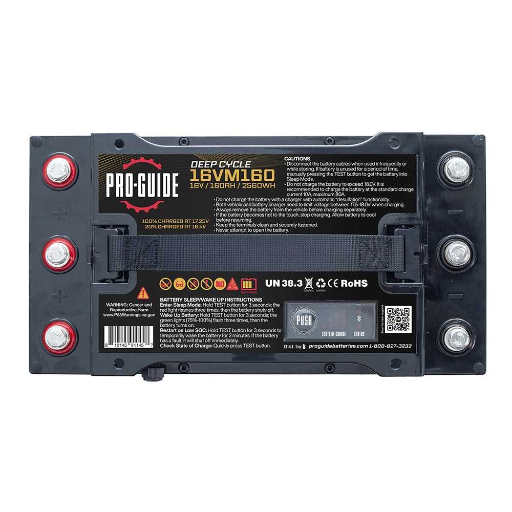 Pro-Guide Alpha Series Lithium Battery - 16V - 160AH - Group 31 (Tall) [16VM160]