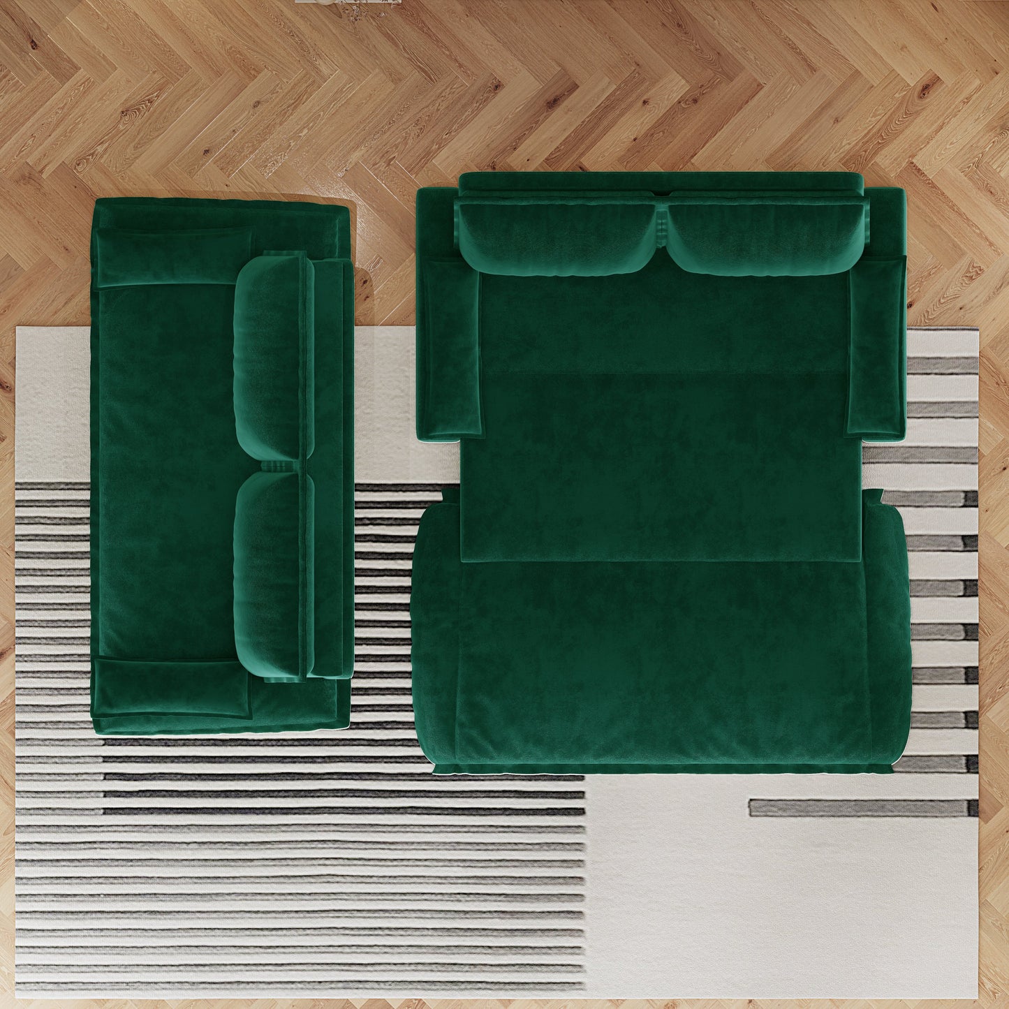 73.2" Queen Pull Out Sofa Bed - 3-in-1 Convertible Sleeper