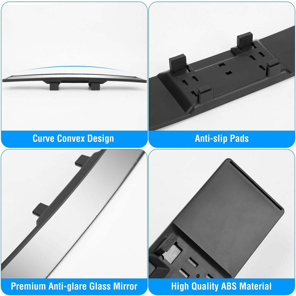 11.4-Inch Interior Clip-On Curve Car Rearview Mirror