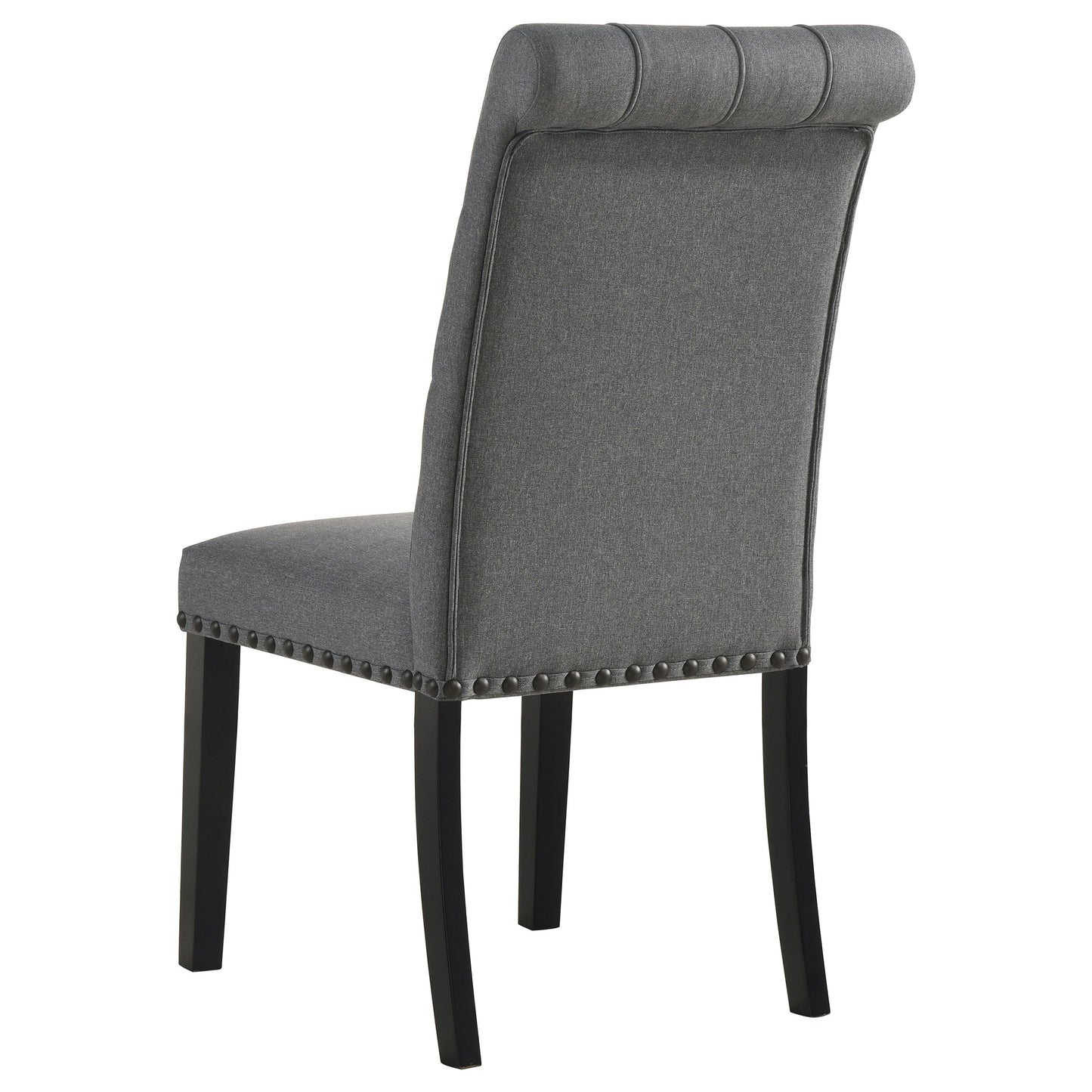 Alana Fabric Upholstered Dining Side Chair Grey (Set of 2)