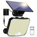Projecteurs solaires à LED 118 avec détecteur de mouvement et télécommande