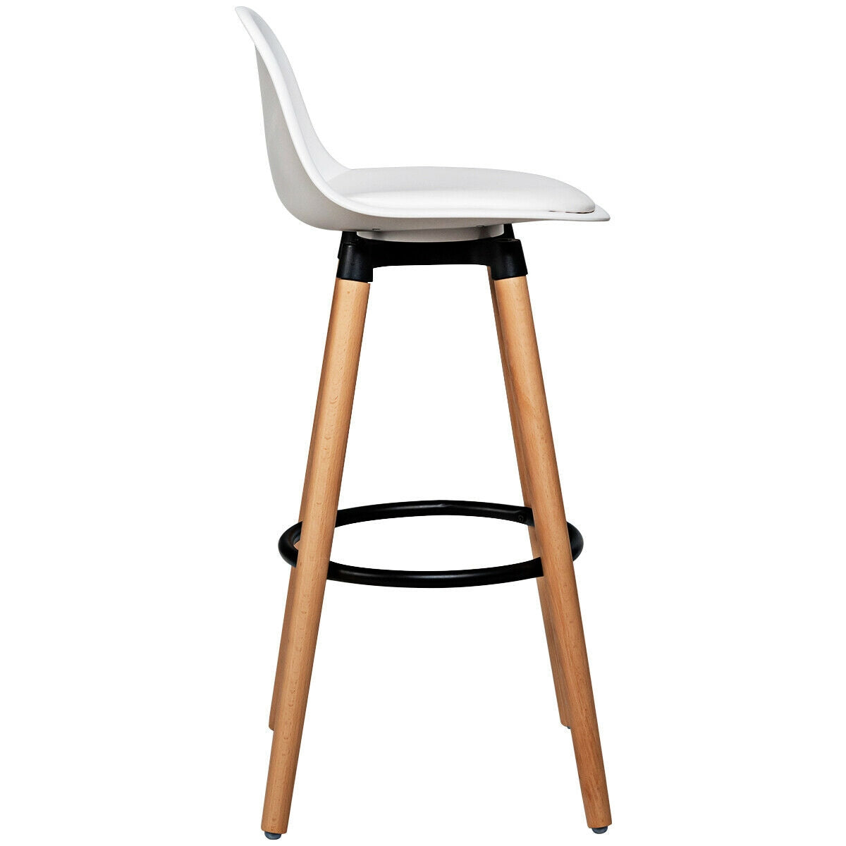 2 Pieces Mid Century Barstool 28.5 Inches Dining Pub Chair