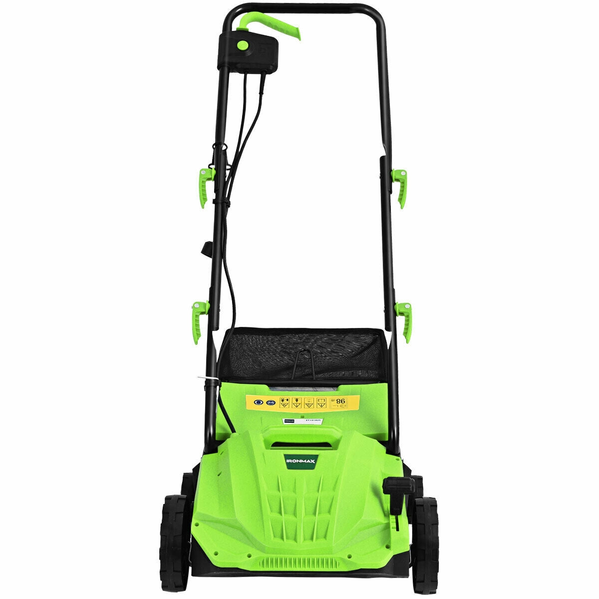 13 Inch 12 Amp Electric Scarifier with Collection Bag and Removable Blades