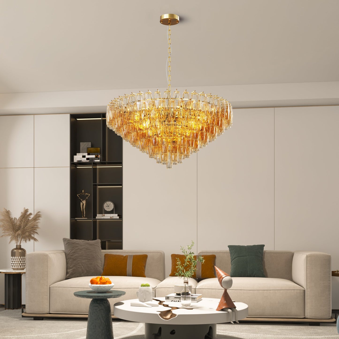 37" Extra Large Chandelier, 14-Light