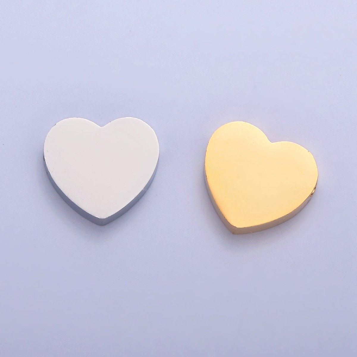 11mmx12mm Stainless Steel Heart Bead For Jewelry Making W-847 W-848