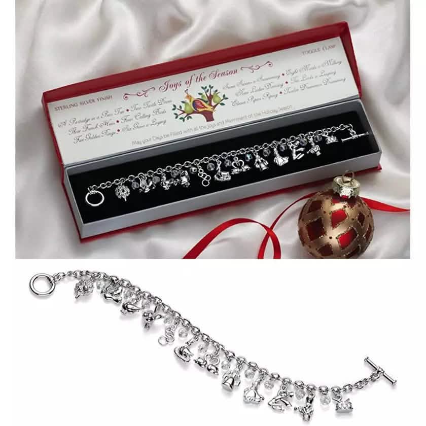 Bracelet à breloques Les 12 jours de Noël