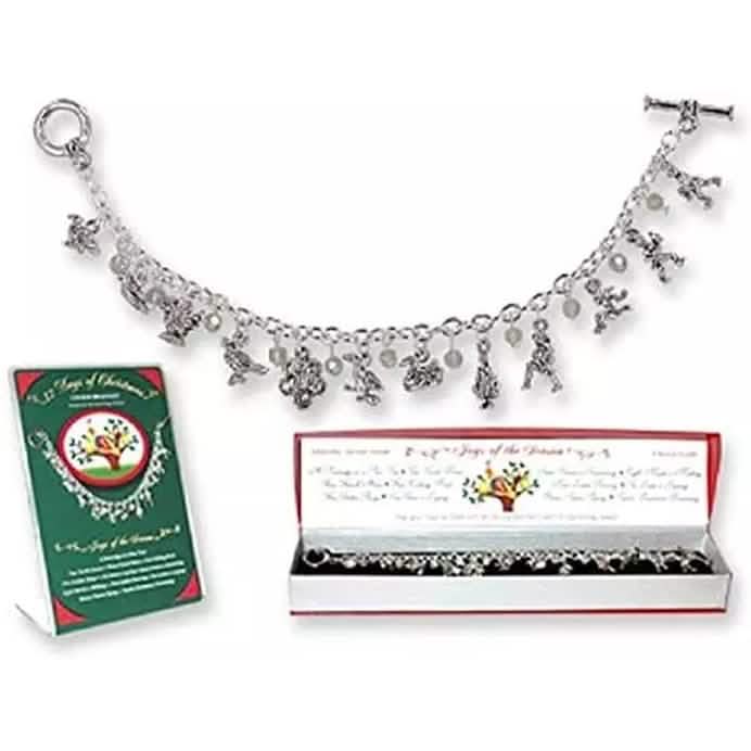 Bracelet à breloques Les 12 jours de Noël