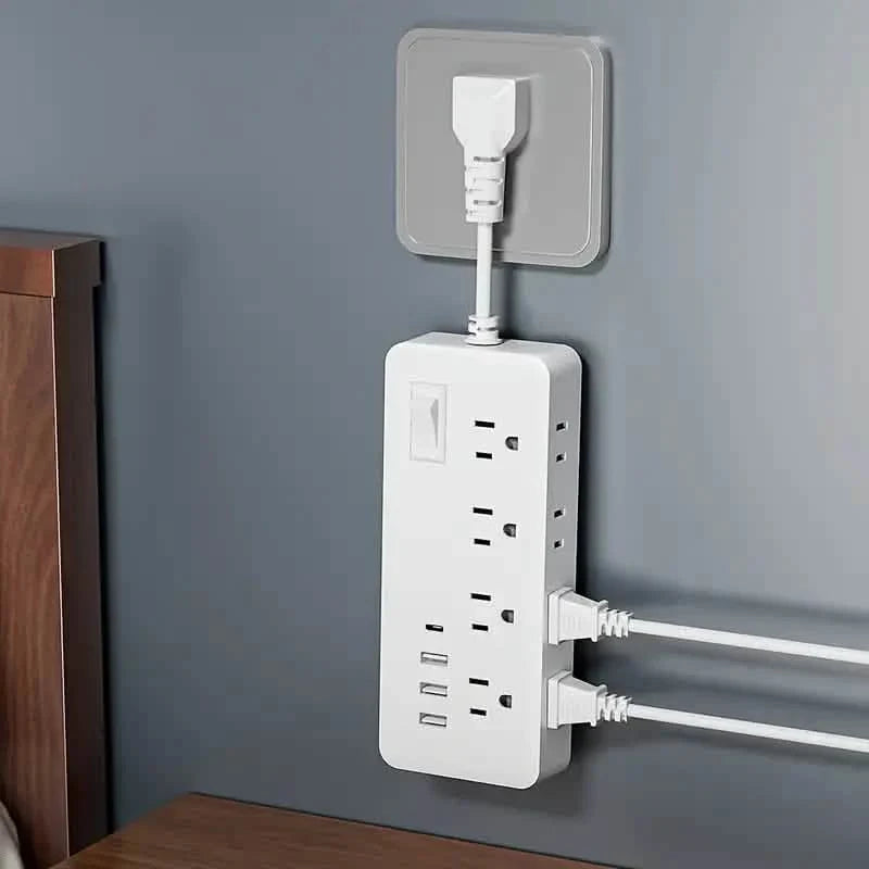 12-in-1 電源ソケット 8つのACソケット、3つのUSBポート、1つのType-Cインターフェース
