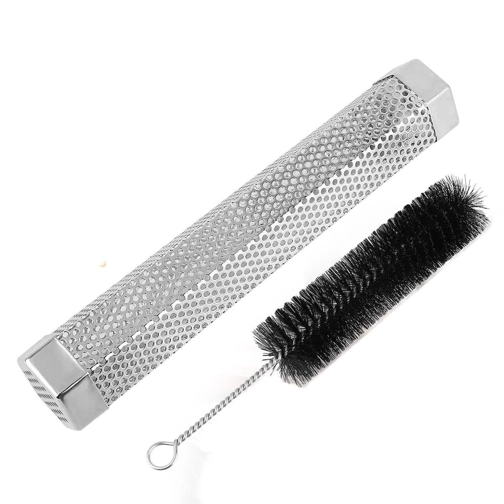 Tube fumoir de barbecue en acier inoxydable de 12 pouces