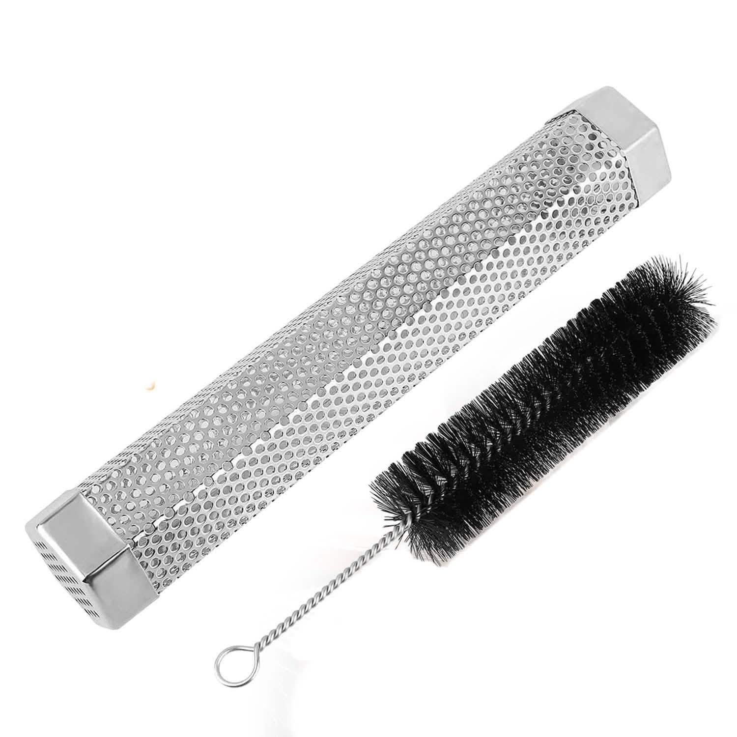 Tube fumoir de barbecue en acier inoxydable de 12 pouces