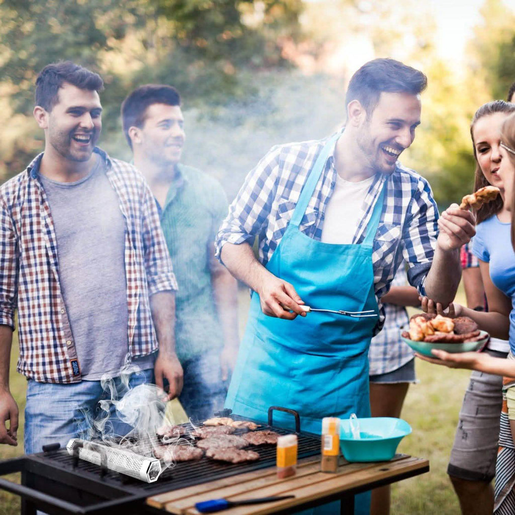 Tube fumoir de barbecue en acier inoxydable de 12 pouces