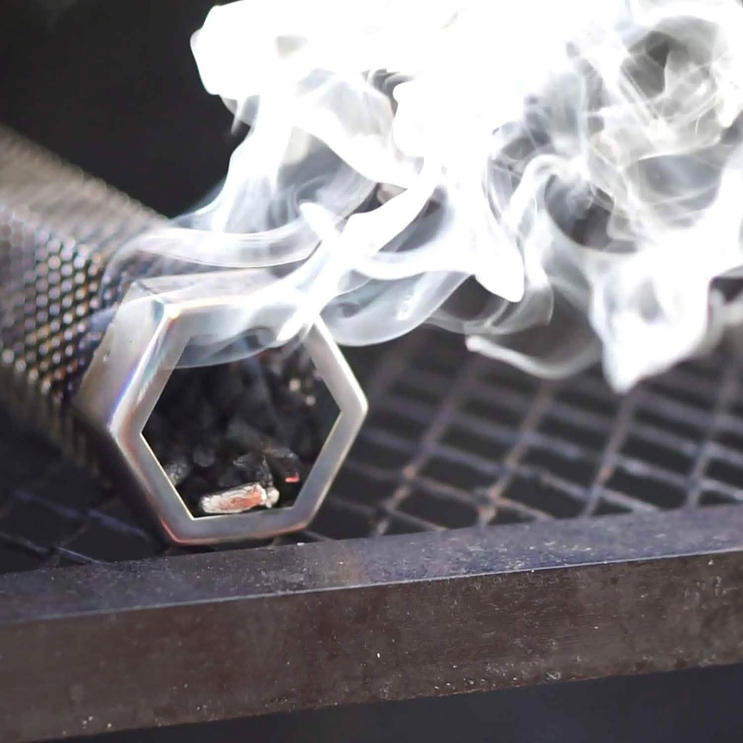 Tube fumoir de barbecue en acier inoxydable de 12 pouces