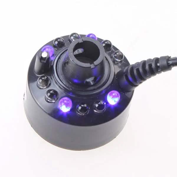 12 LED Machine à Brouillard Fontaine d'Eau Brume Atomiseur Humidificateur d'Air