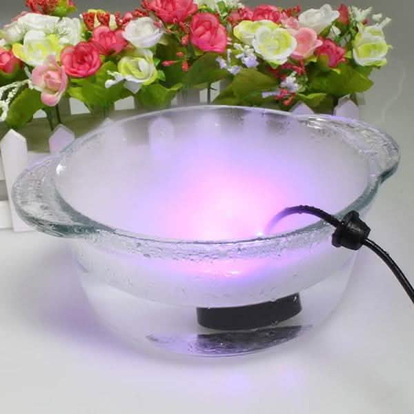 12 LED Machine à Brouillard Fontaine d'Eau Brume Atomiseur Humidificateur d'Air