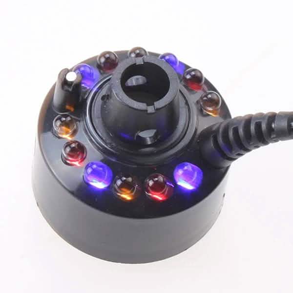 12 LED Machine à Brouillard Fontaine d'Eau Brume Atomiseur Humidificateur d'Air