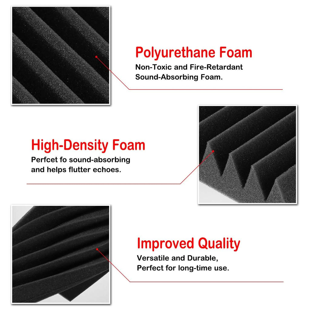 12-Pack: AGPtEK Soundproof Foams Acoustic Sound Panels