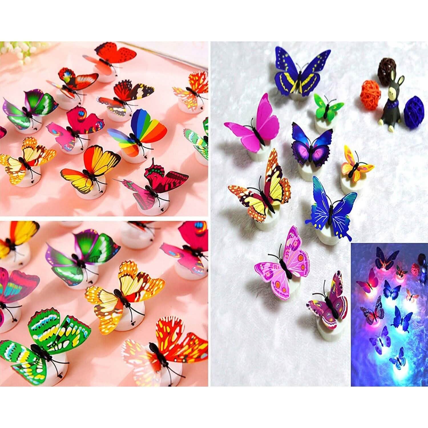 12-Pack: LED Butterfly Decoration Night Light