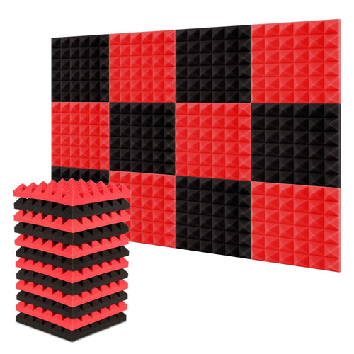 Lot de 12: Mousse acoustique insonorisante pour studio d'enregistrement