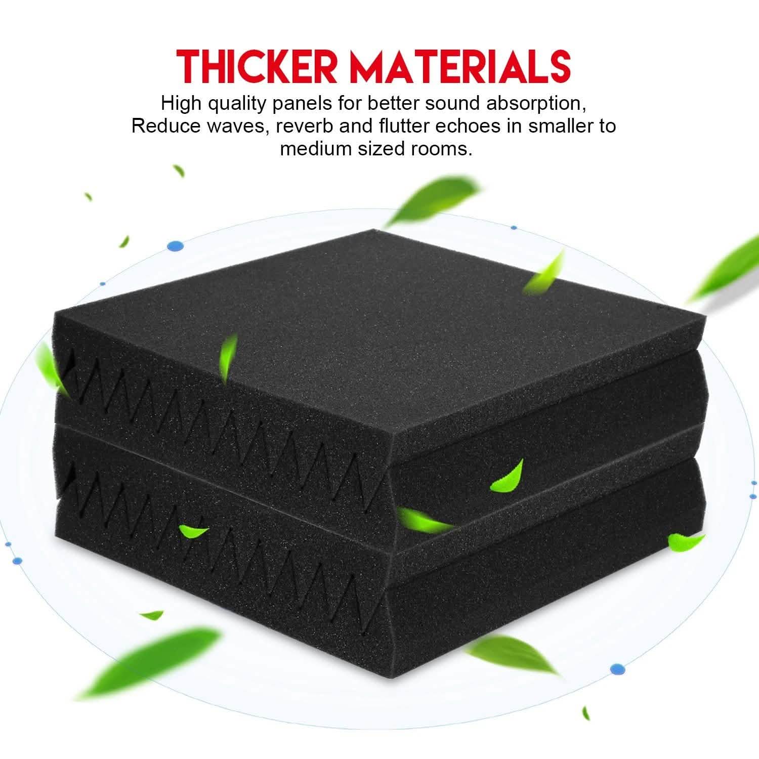 12-Pack: Sound Proof Padding Soundproof Foams