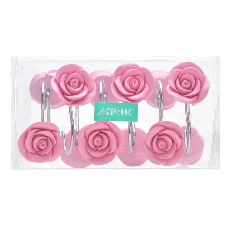 Lot de 12 : Embrasses décoratives de rideaux AGPtek en forme de rose