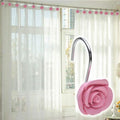 Lot de 12 : Embrasses décoratives de rideaux AGPtek en forme de rose