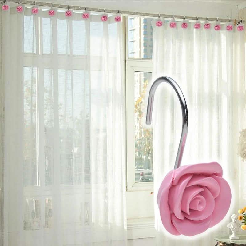 Lot de 12 : Embrasses décoratives de rideaux AGPtek en forme de rose