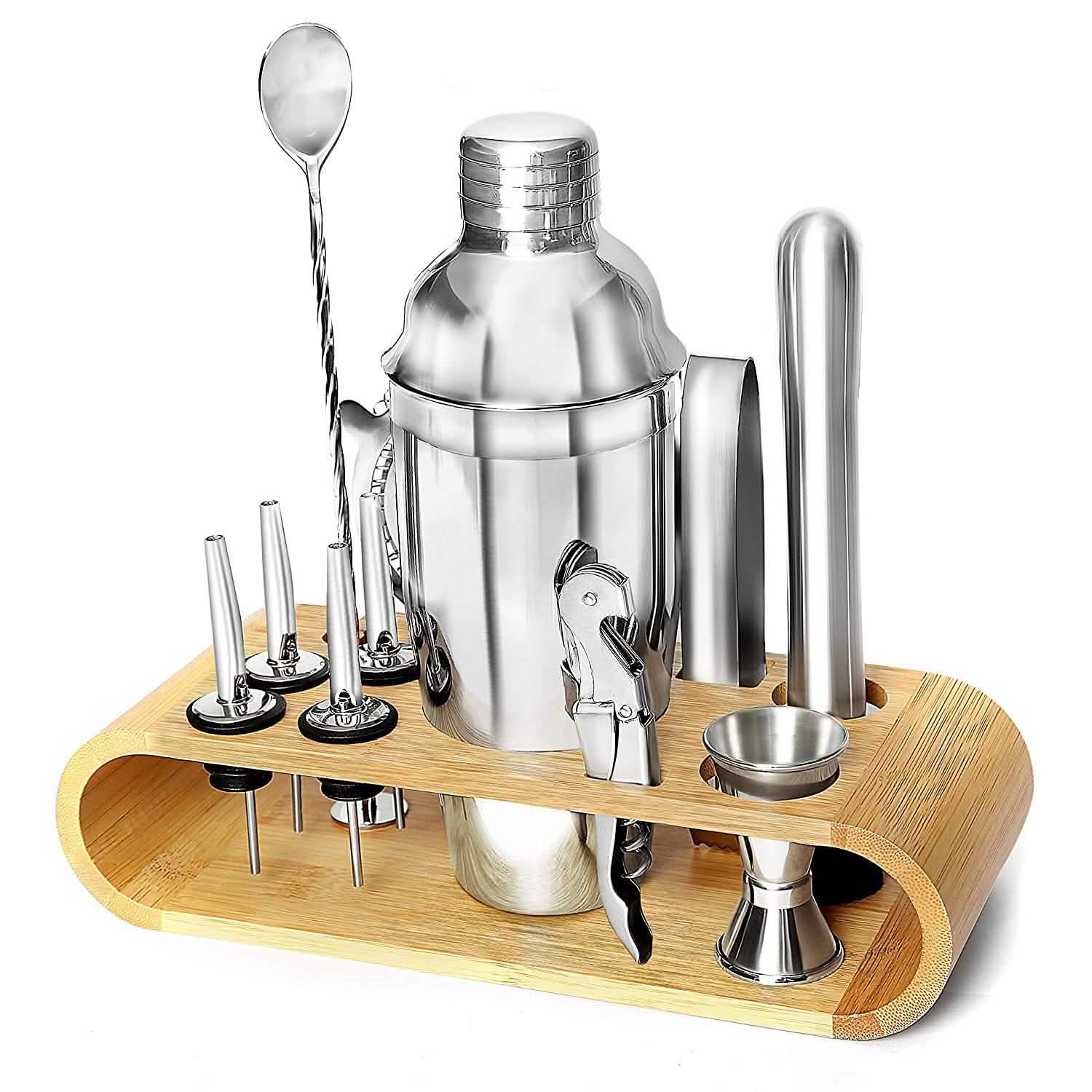 Lot de 12 pièces : Ensemble de shaker à cocktail